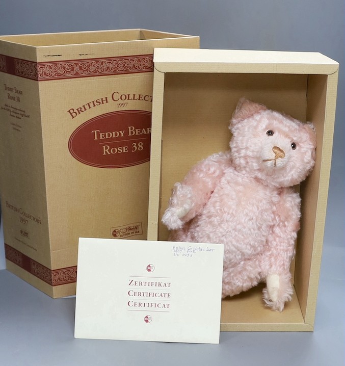 A Steiff Teddy Rose 38cm box/cert